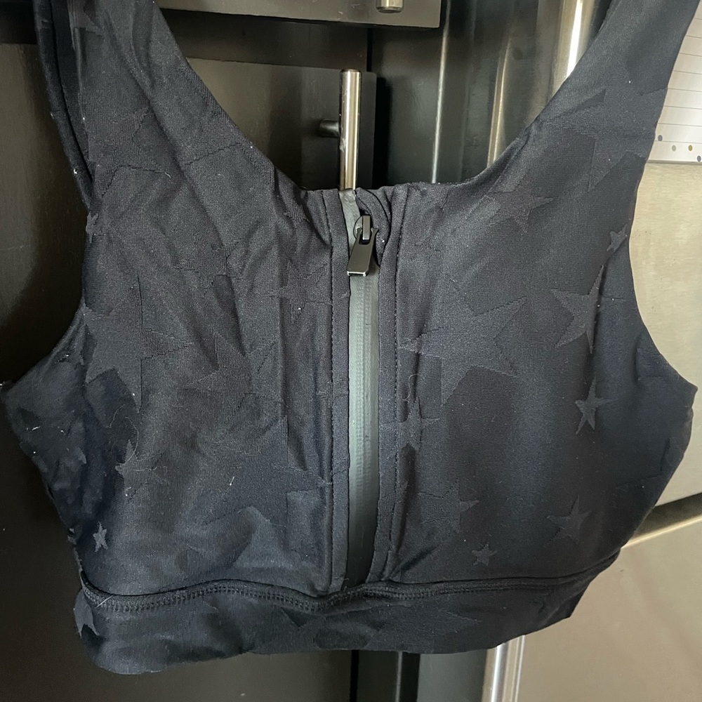 Women’s star zip up sports bra and leggings